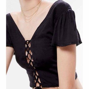 I.AM.GIA Gwyneth Lace-Up Top